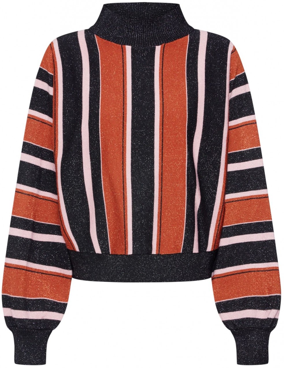 MINKPINK Pulóver 'A TOUCH OF MAGIC SWEATER'  narancs / fekete