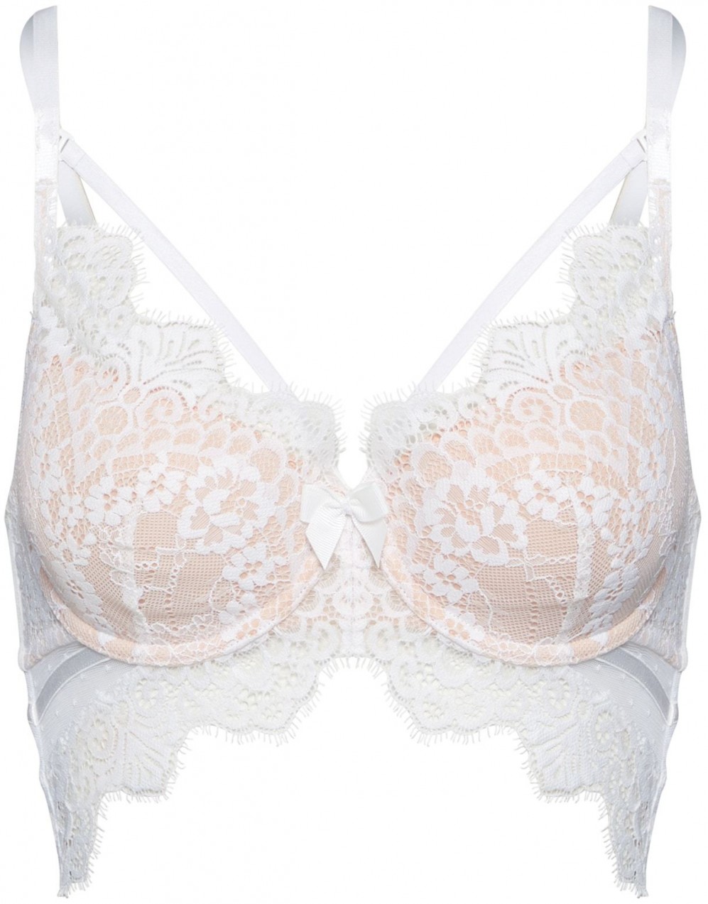 Hunkemöller Melltartó 'Marilee'  bézs / fehér