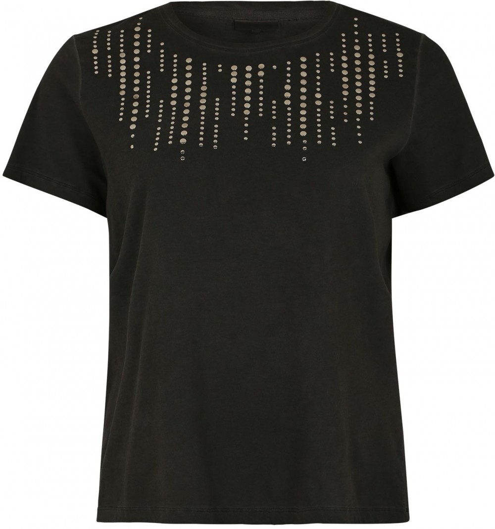 ONLY Carmakoma Top 'CARTROUBLE SS TEE'  fekete