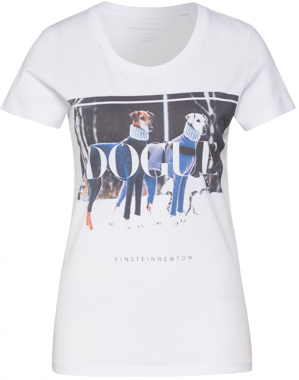 EINSTEIN & NEWTON Póló 'Greyhounds T-Shirt'  lila / fehér / fekete