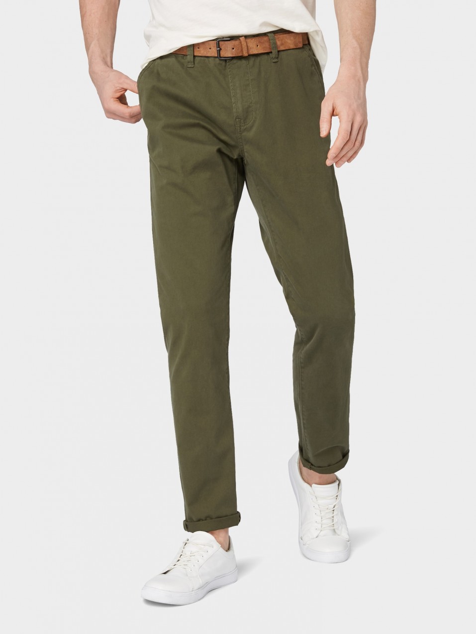 TOM TAILOR DENIM Chino nadrág  khaki