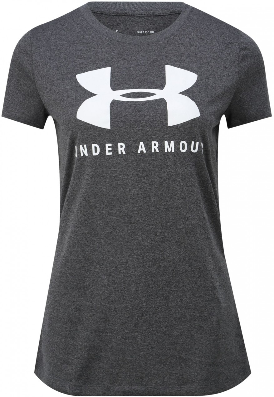 UNDER ARMOUR Funkcionális felső 'Tech Sportstyle Graphic'  fehér / sötétszürke