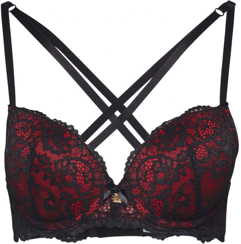 LASCANA Melltartó  piros / fekete