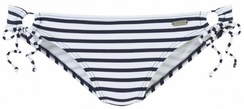 VENICE BEACH Bikini nadrágok 'Summer'  fehér / tengerészkék