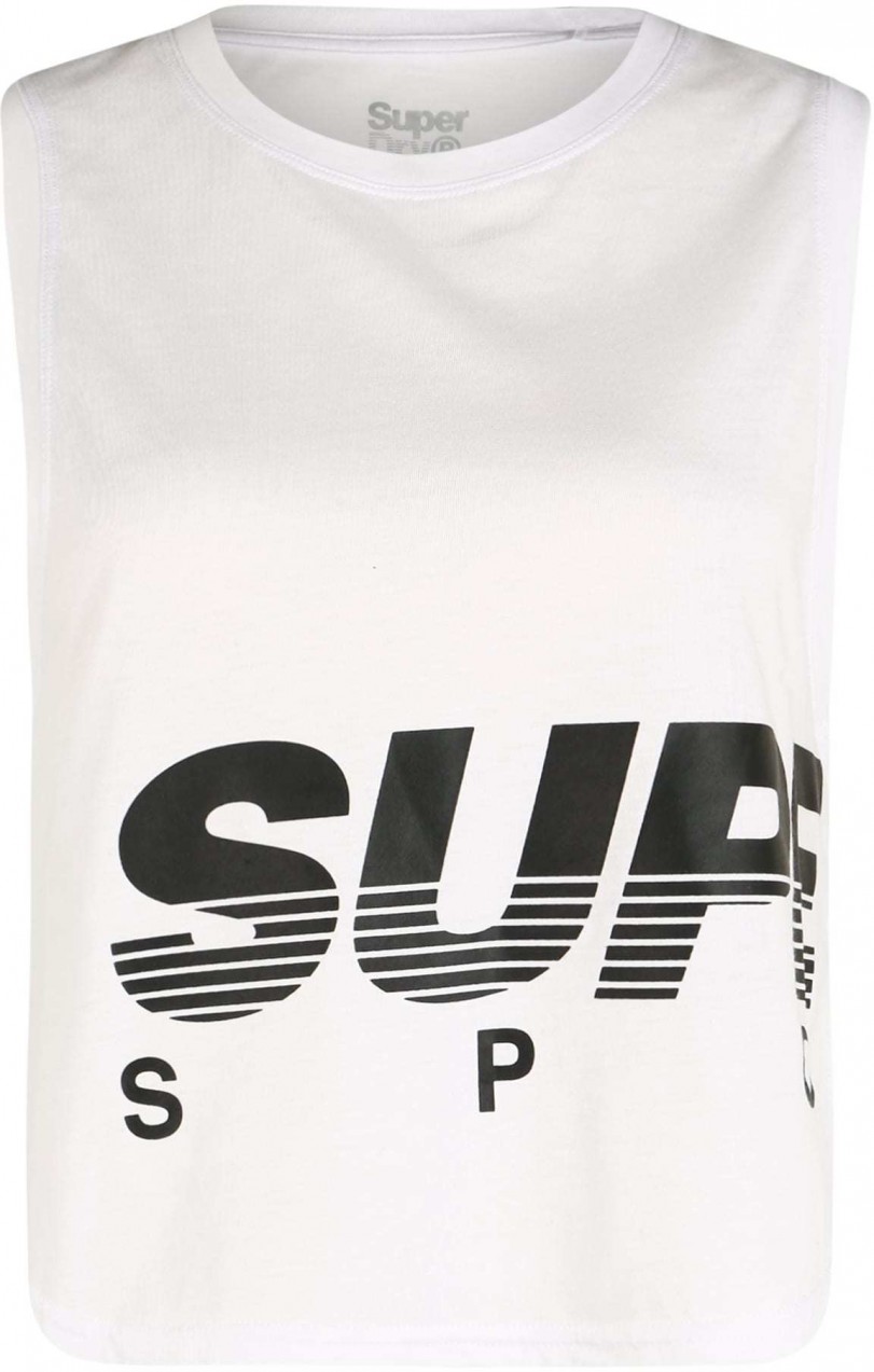 Superdry Sport top  fekete / fehér