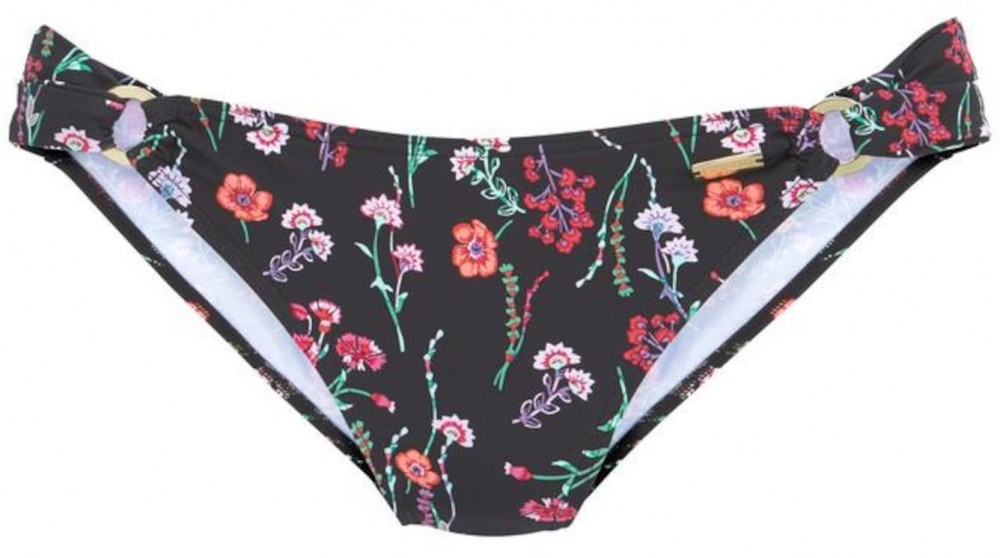 LASCANA Bikini nadrágok 'Bloom'  vegyes színek / fekete