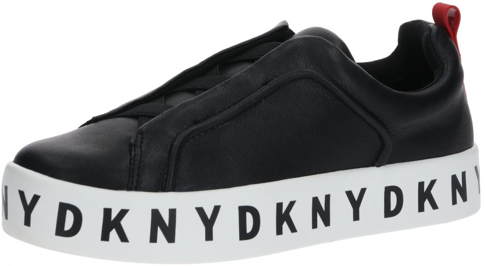 DKNY Rövid szárú edzőcipők 'BASHI'  fekete / fehér