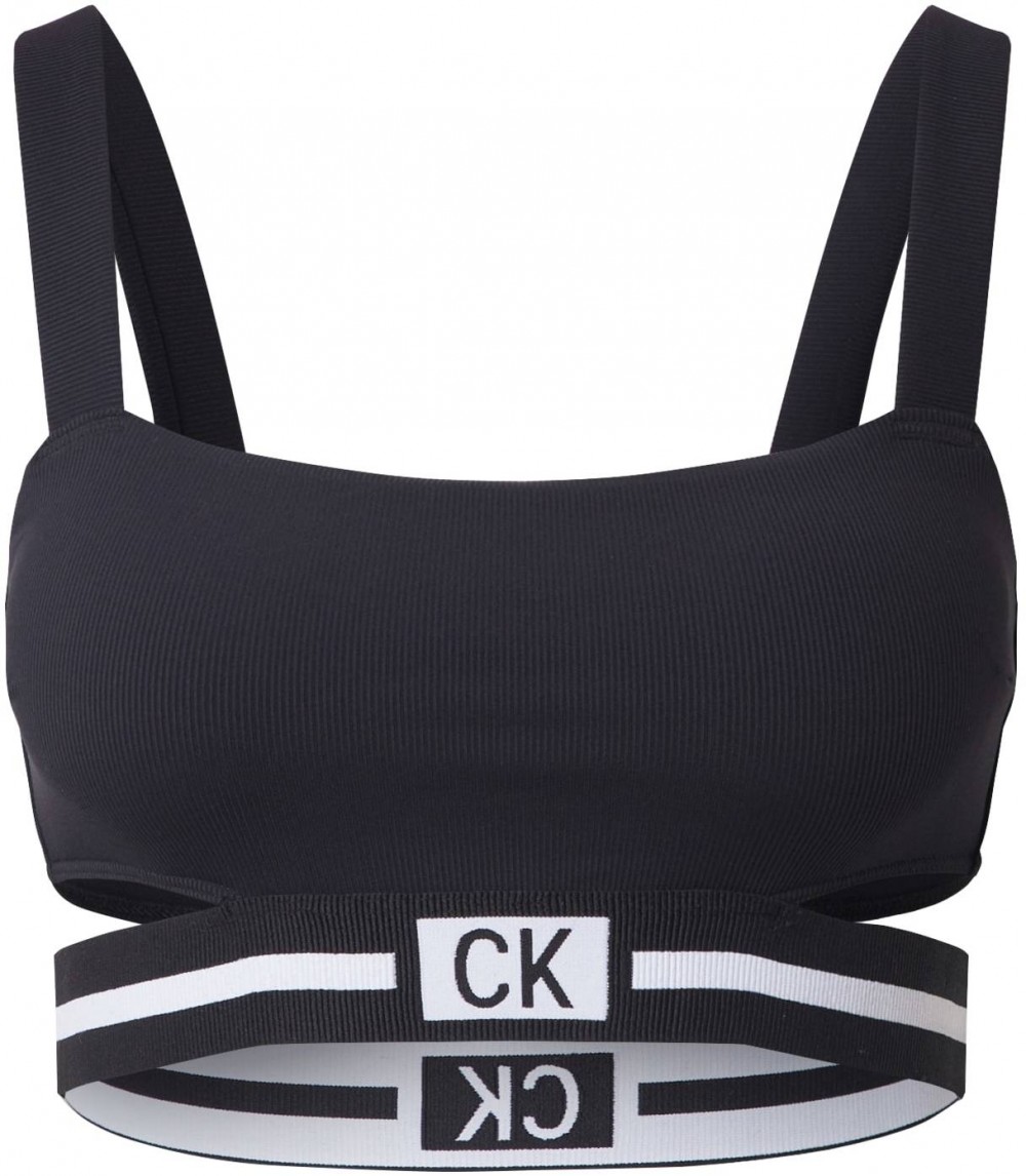Calvin Klein Swimwear Bikini felső  fekete