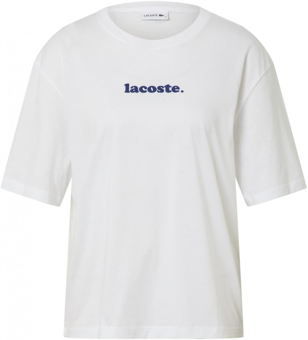 LACOSTE Póló  fehér / sötétkék