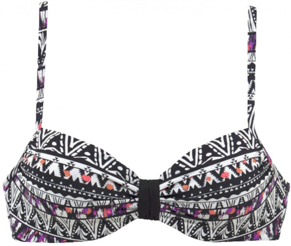 LASCANA Bikini felső 'Wire'  fekete / fehér