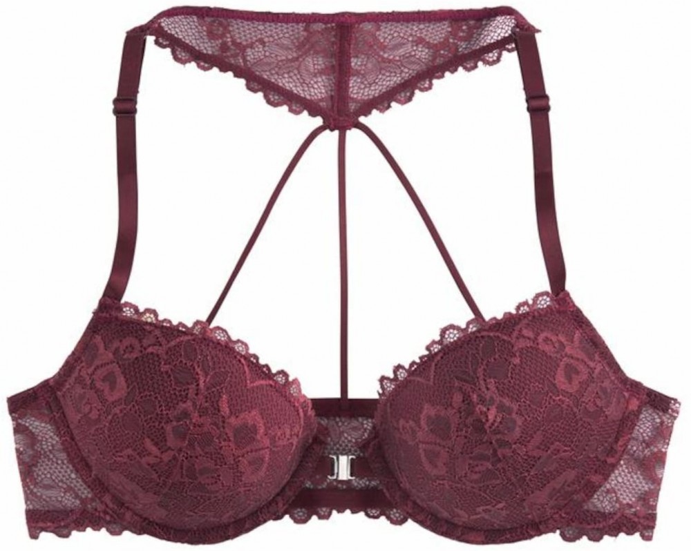 LASCANA Melltartó  burgundi vörös