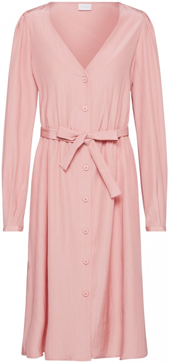 VILA Estélyi ruhák 'VIPADDY L/S DRESS'  rózsaszín
