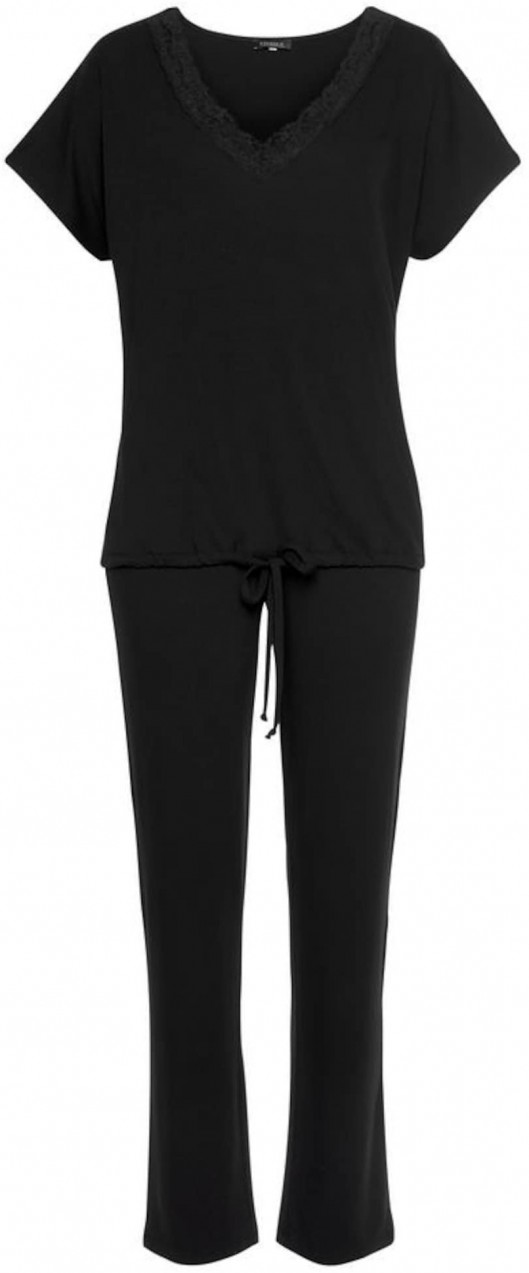 LASCANA Pizsama  fekete