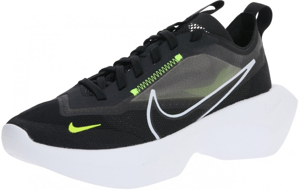 Nike Sportswear Rövid szárú edzőcipők 'Vista Lite'  fekete / fehér / sárga