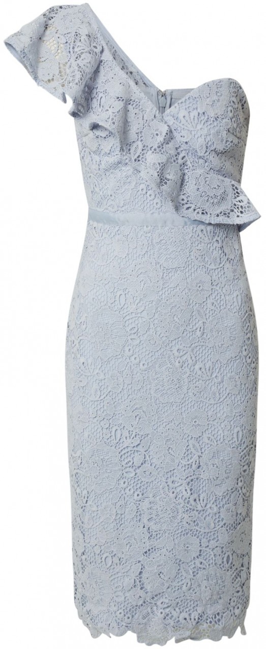 Lipsy Koktélruhák 'AC ONE SHOULDER CORNFLOWER LACE'  kék