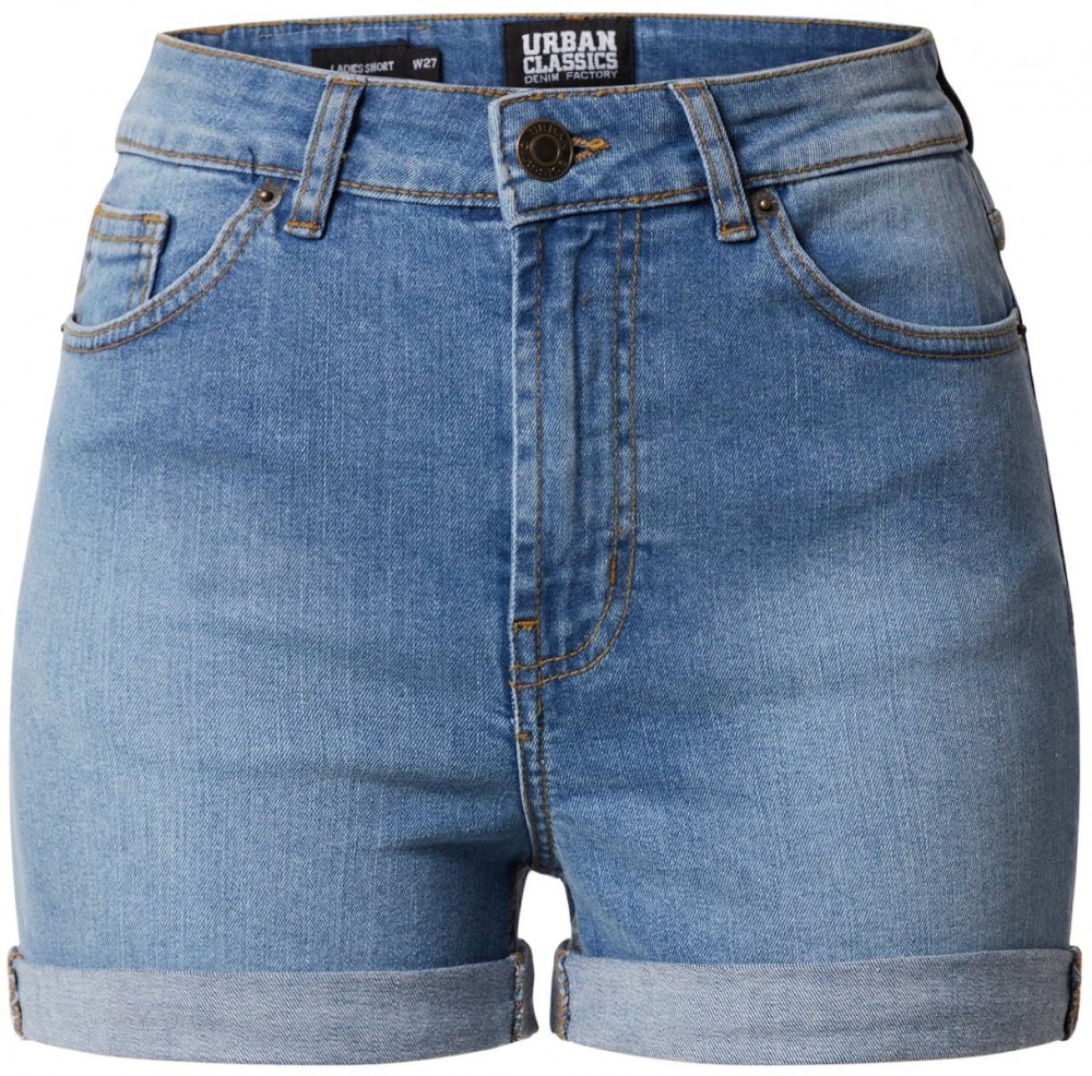 Urban Classics Farmer 'Ladies 5 Pocket Shorts'  kék
