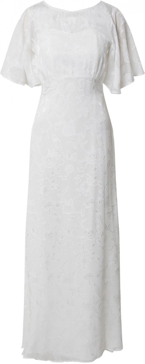 Dorothy Perkins Estélyi ruhák 'Bridal Leyla Burnout Maxi Dress'  fehér
