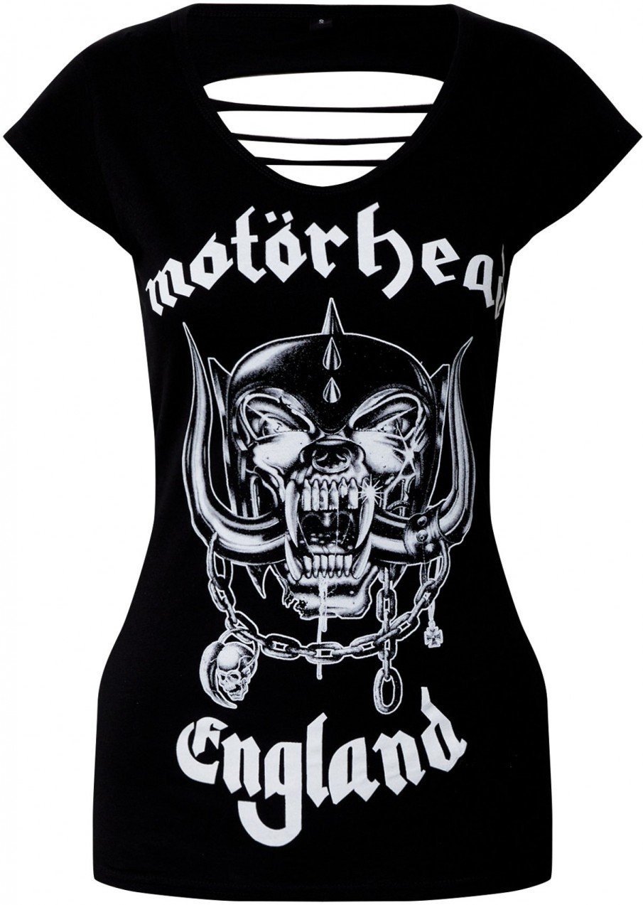 Merchcode Póló 'Motörhead Logo Cutted'  fekete