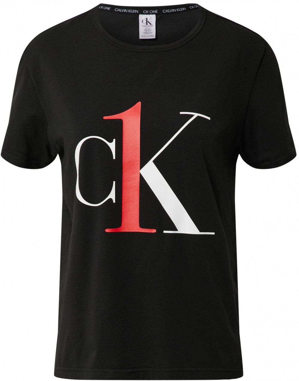 Calvin Klein Underwear Hálóingek 'S/S CREW NECK'  piros / fekete