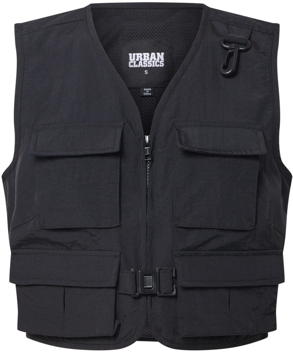 Urban Classics Mellény 'Ladies Short Tactical Vest'  fekete