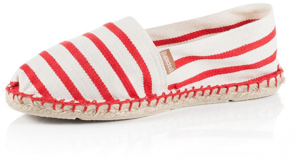 espadrij l´originale Espadrilles 'Classic'  ekrü / piros