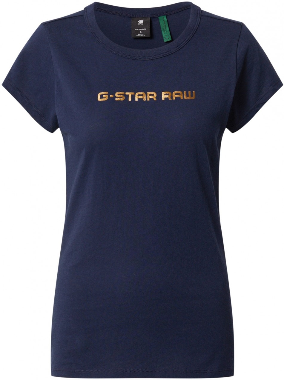 G-Star RAW Póló 'Eyben Graw Foil'  éjkék / bronz