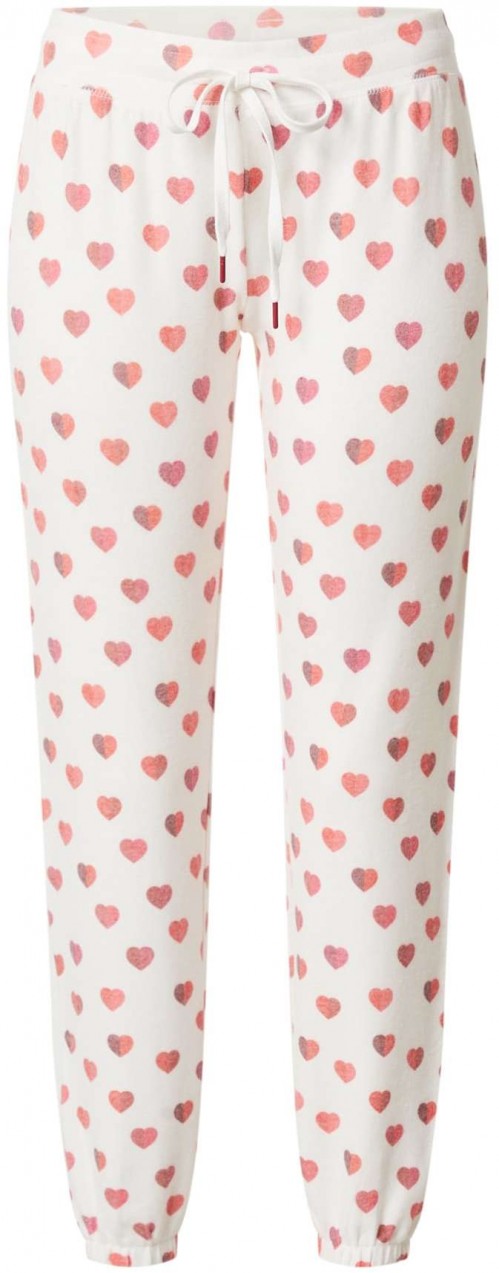 PJ Salvage Pizsama nadrágok 'All Things Love'  fáradt rózsaszín / piszkosfehér