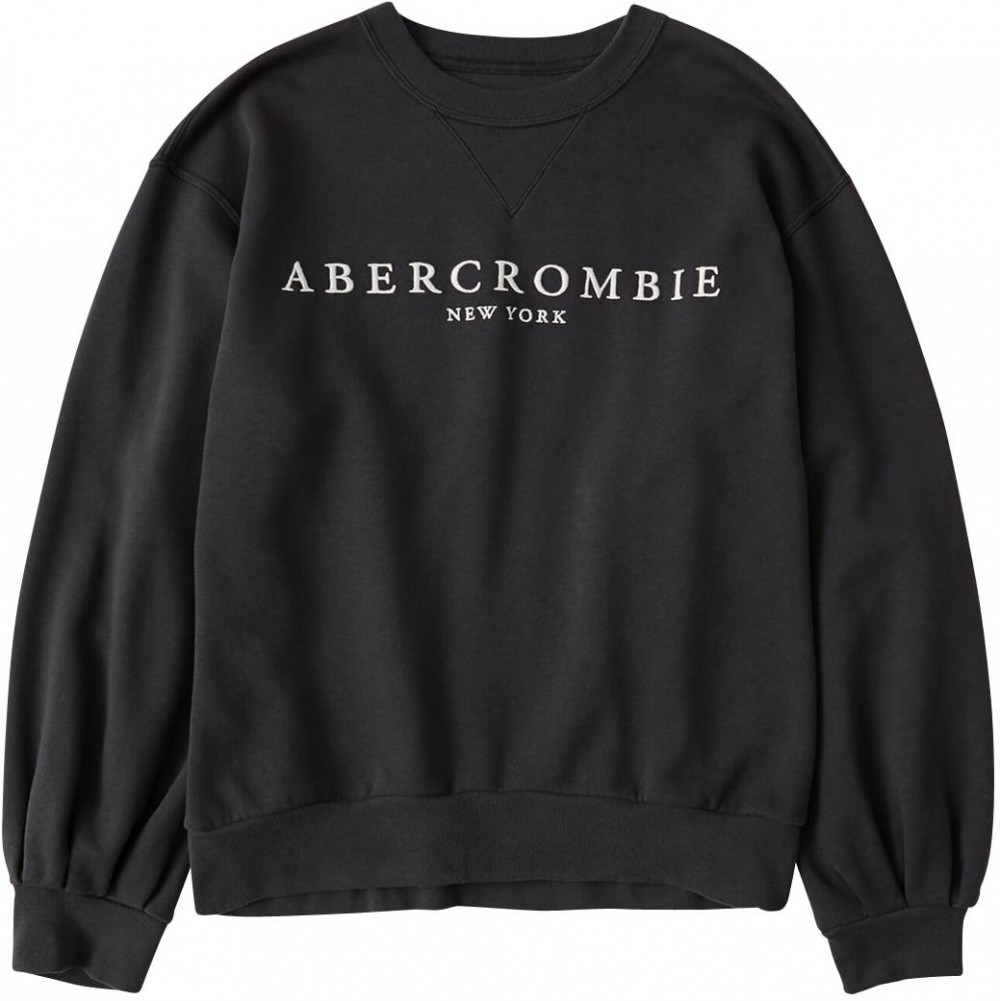 Abercrombie & Fitch Tréning póló 'Crew'  fekete