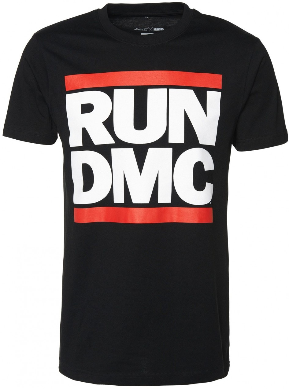 Mister Tee Póló 'Run DMC'  piros / fekete / fehér
