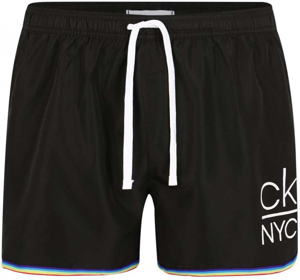 Calvin Klein Swimwear Rövid fürdőnadrágok  fekete / fehér / kék / sárga / vegyes színek