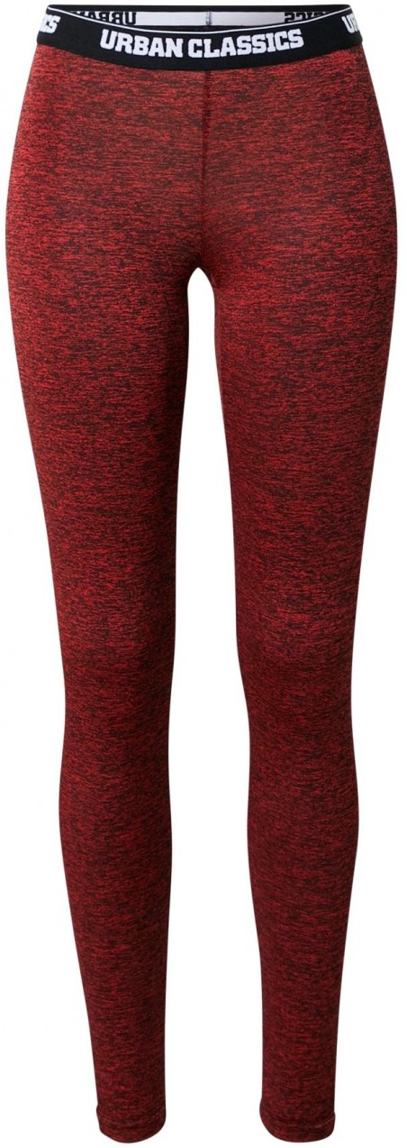 Urban Classics Leggings  borvörös / fekete / fehér