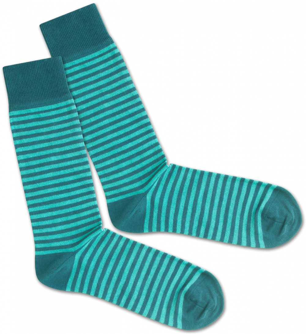 DillySocks Zokni 'SS20-05 Sea Liner'  türkiz / zöld