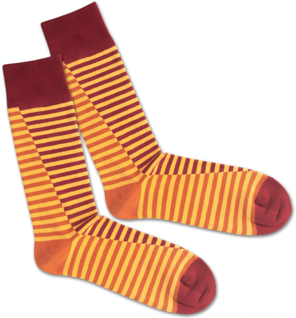 DillySocks Zokni 'SS20-09 Double Lave Liner'  sárga / piros / narancs