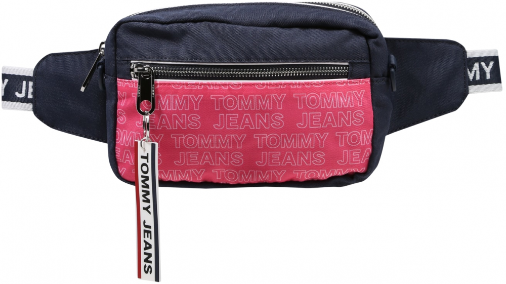 Tommy Jeans Övtáska  sötétkék / rózsaszín melír / fehér