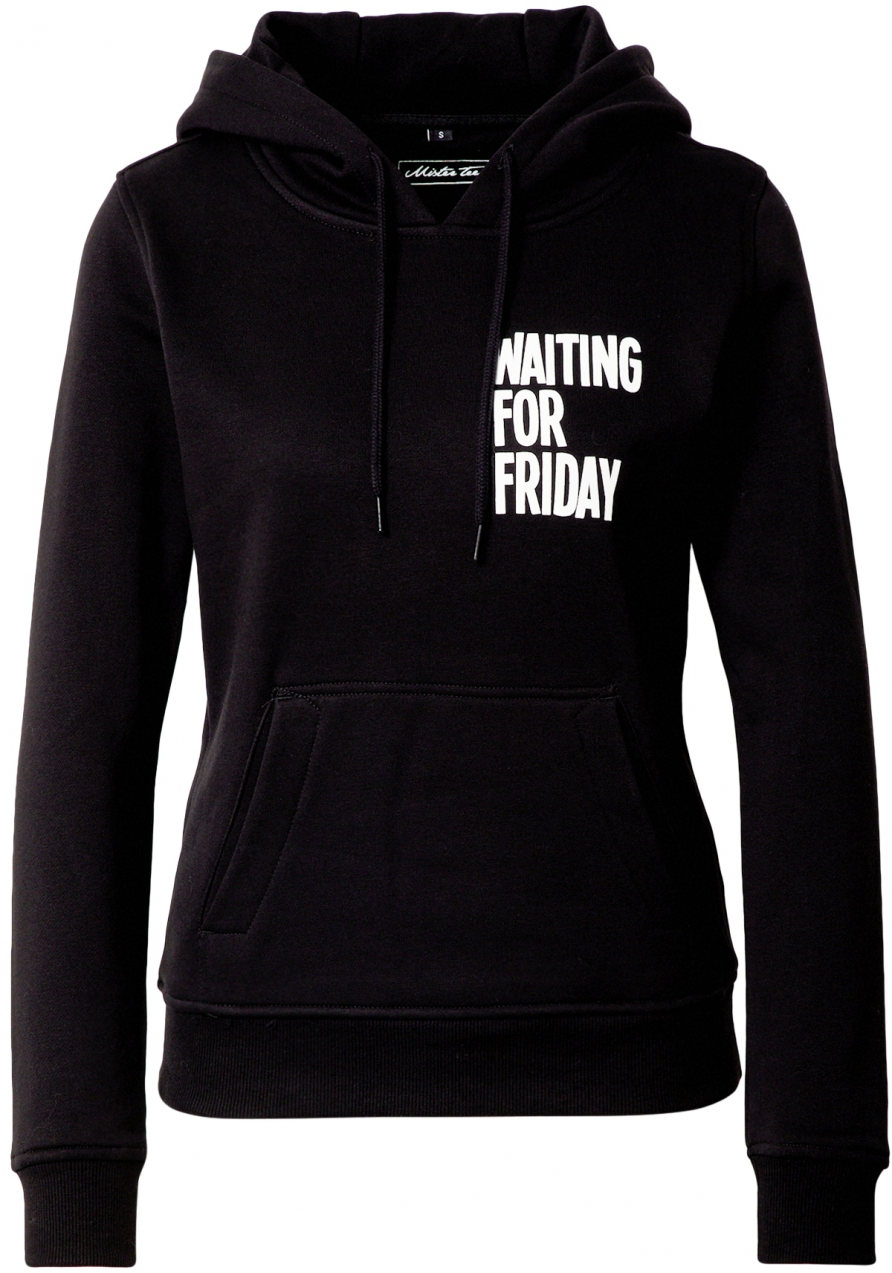 Merchcode Tréning póló 'Waiting For Friday'  fekete / fehér