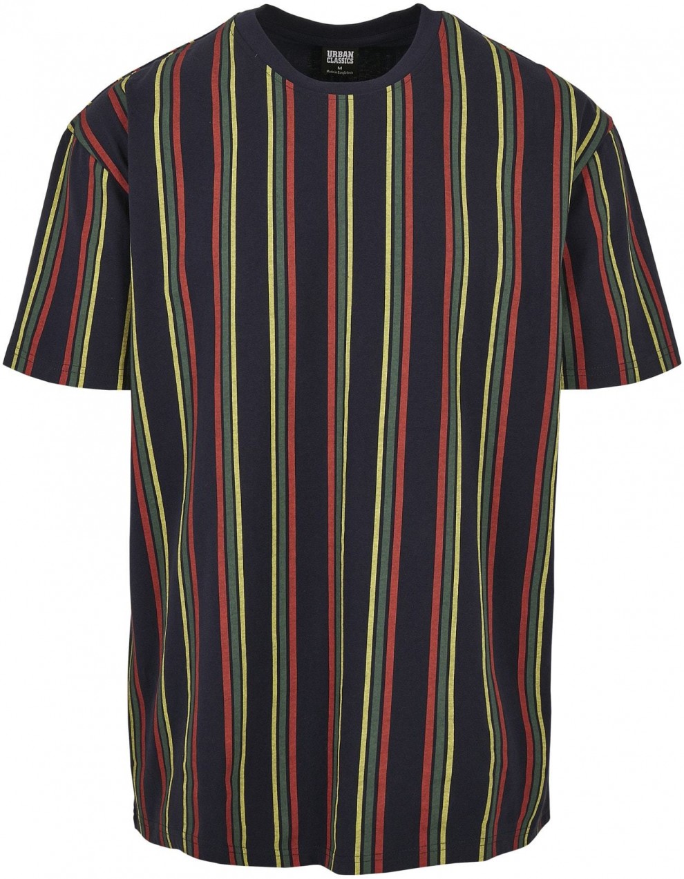 Urban Classics Póló  sötétkék / sárga / piros