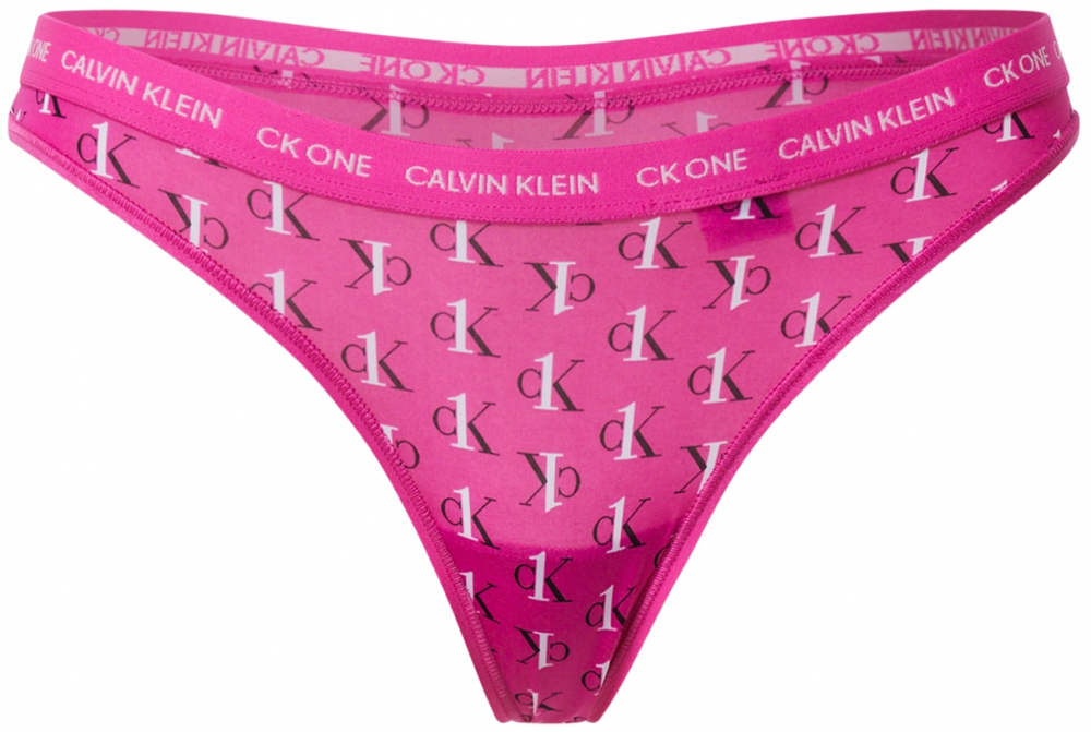 Calvin Klein Underwear String bugyik  fehér / rózsaszín / fekete
