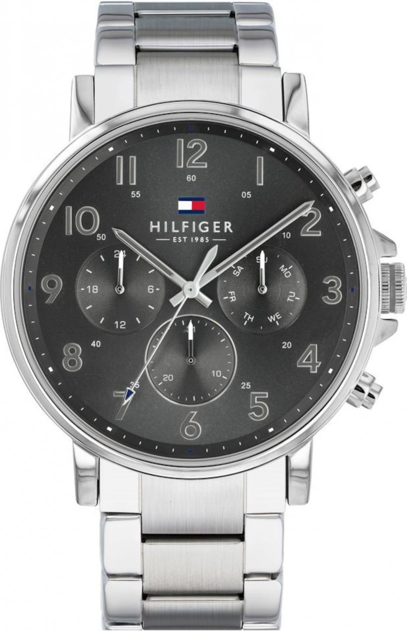 TOMMY HILFIGER Analóg órák 'Dressed Up, 1710382'  grafit / ezüst