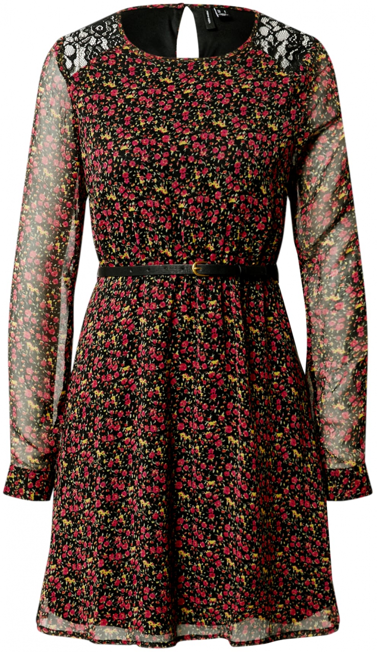 VERO MODA Ruha 'Caroline'  vegyes színek / fekete