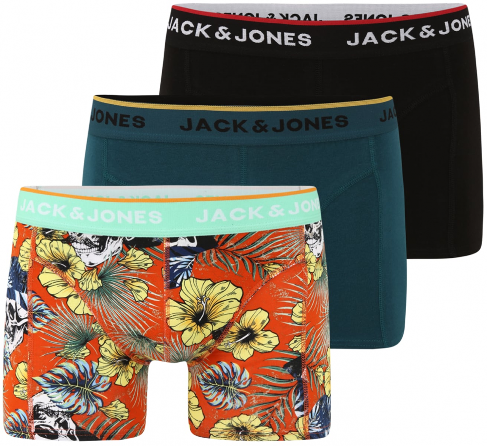 JACK & JONES Boxeralsók 'BATISTA'  narancs / benzin / fekete / vegyes színek