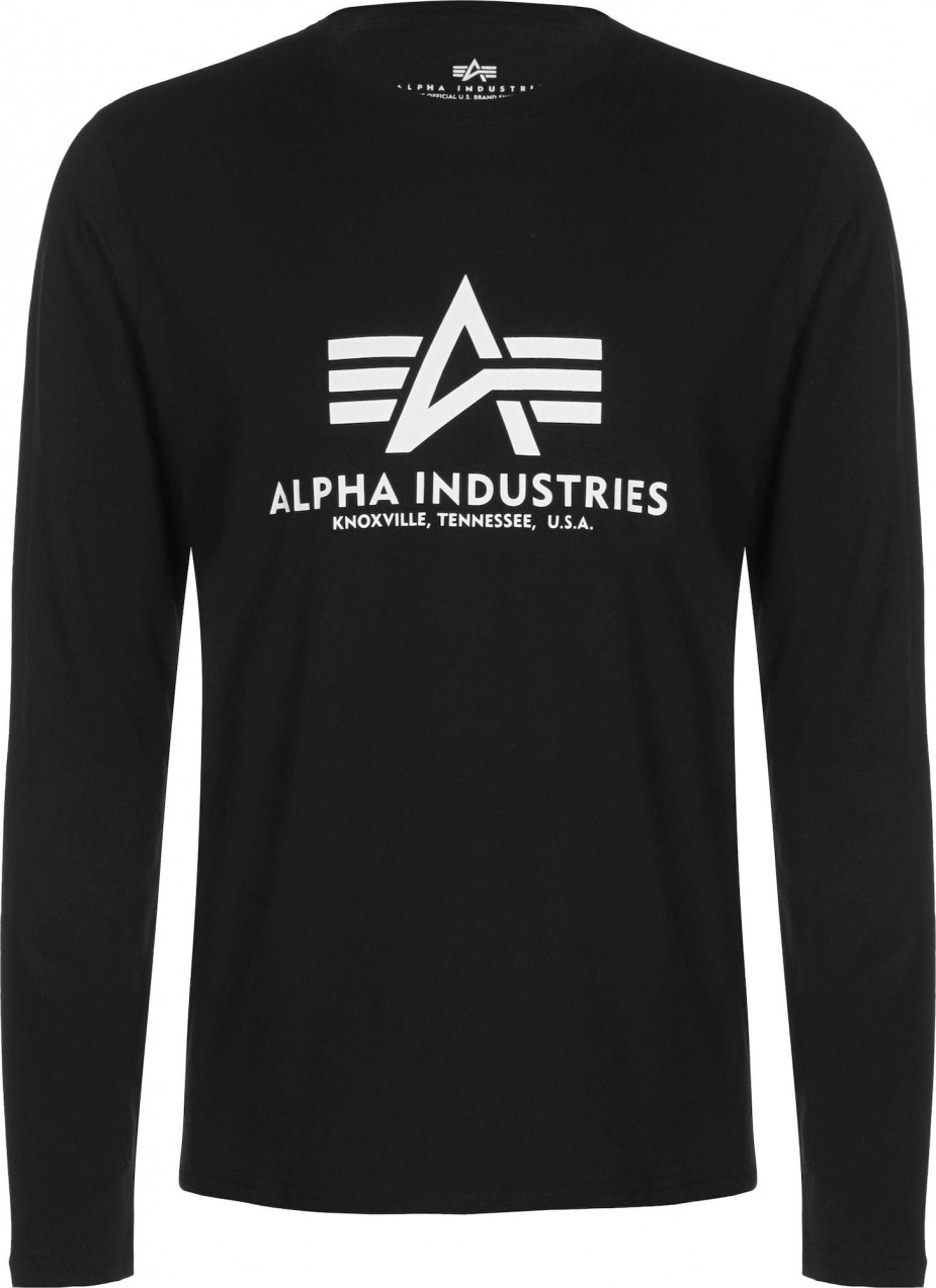 ALPHA INDUSTRIES Póló  fekete / fehér
