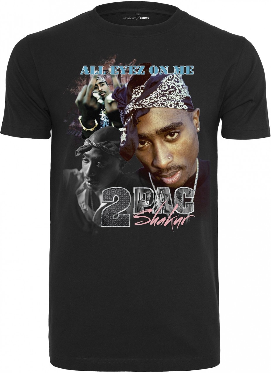 Mister Tee Póló 'Tupac'  türkiz / barna / szürke / vegyes színek / fekete
