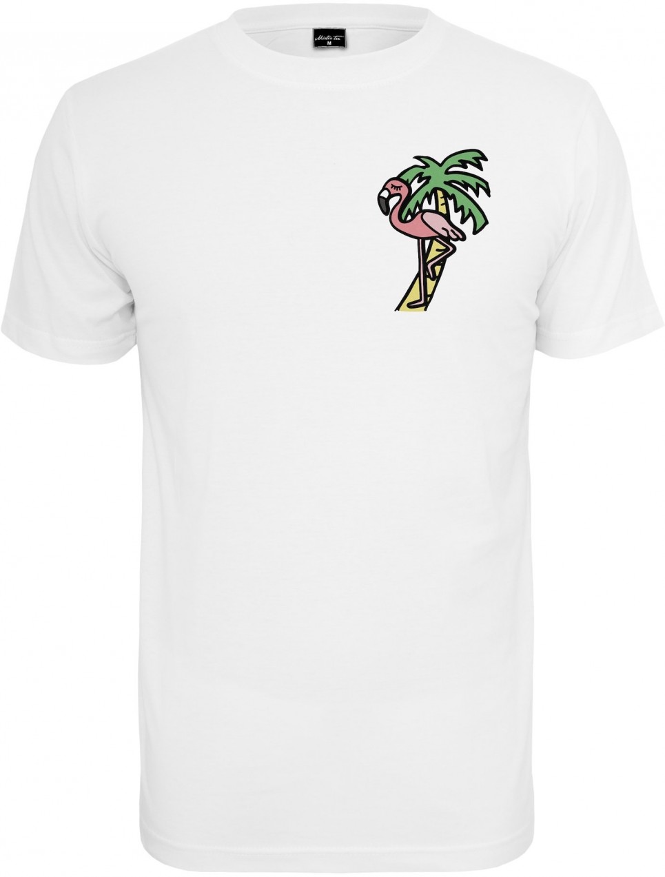 Mister Tee Póló 'Flamingo'  világos sárga / világoszöld / világos-rózsaszín / fehér