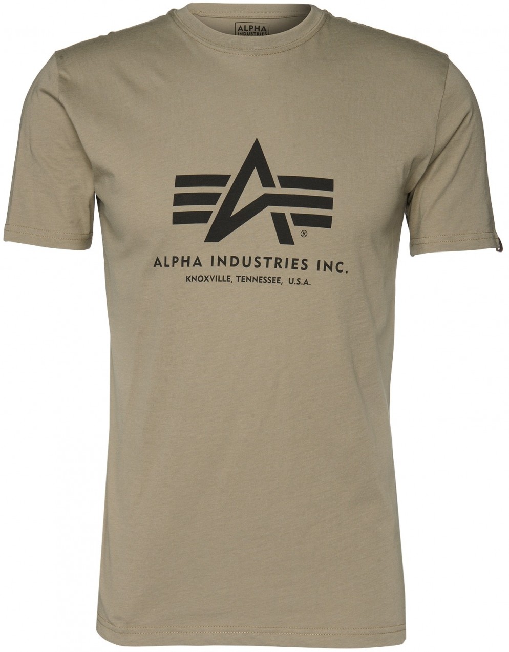 ALPHA INDUSTRIES Póló  olíva / fekete