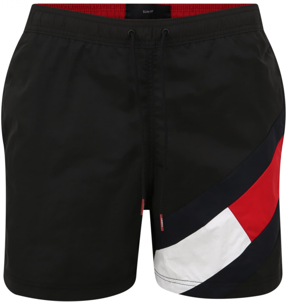 Tommy Hilfiger Underwear Rövid fürdőnadrágok  tengerészkék / világospiros / fekete / fehér