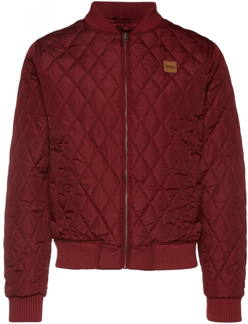 Urban Classics Átmeneti dzseki 'Diamond Quilt'  burgundi vörös