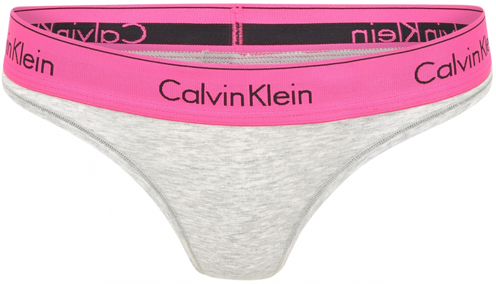 Calvin Klein Underwear String bugyik  szürke / rózsaszín / fekete