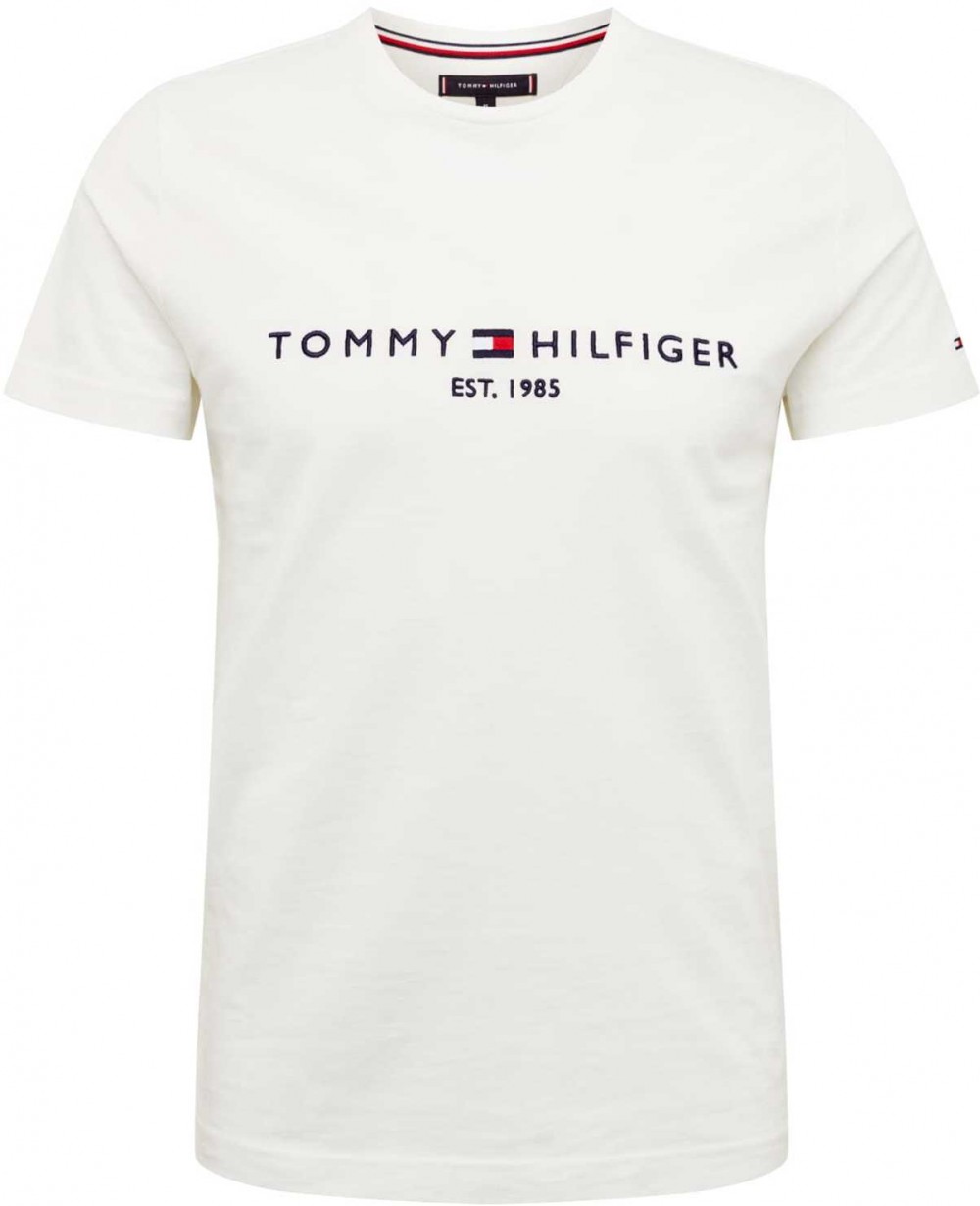 TOMMY HILFIGER Póló  sötétkék / piros / fehér