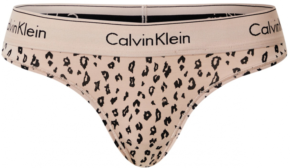 Calvin Klein Underwear String bugyik  testszínű / fekete