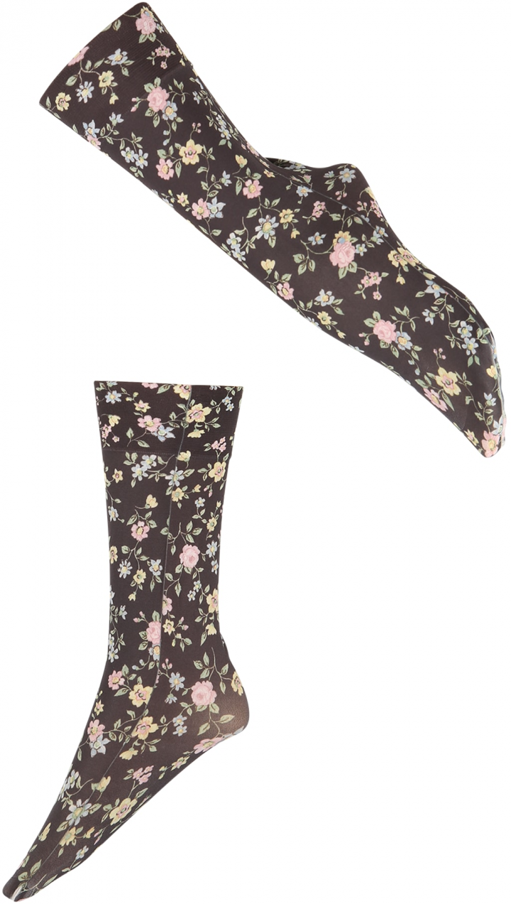 Swedish Stockings Zokni 'Ada'  világoskék / pasztellsárga / világoszöld / világos-rózsaszín / fekete
